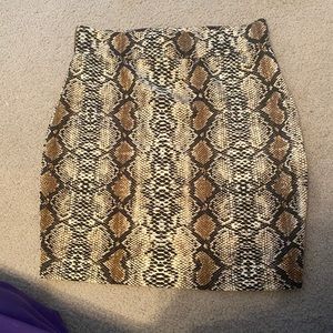 Vestique snake skin skirt